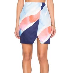 Finders Keepers Straight Talker Glacier Mini Skirt XS
